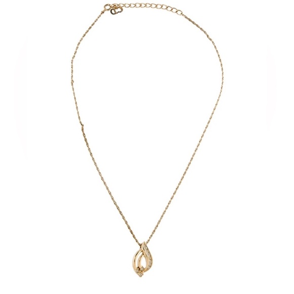 ✨WALL OPTION Christian Dior Vintage Crystal Pendant Necklace - Picture 2 of 7